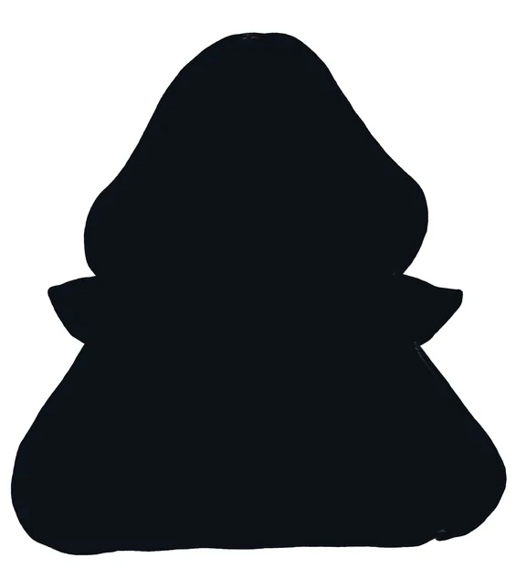 First blocked silhouette for the character design