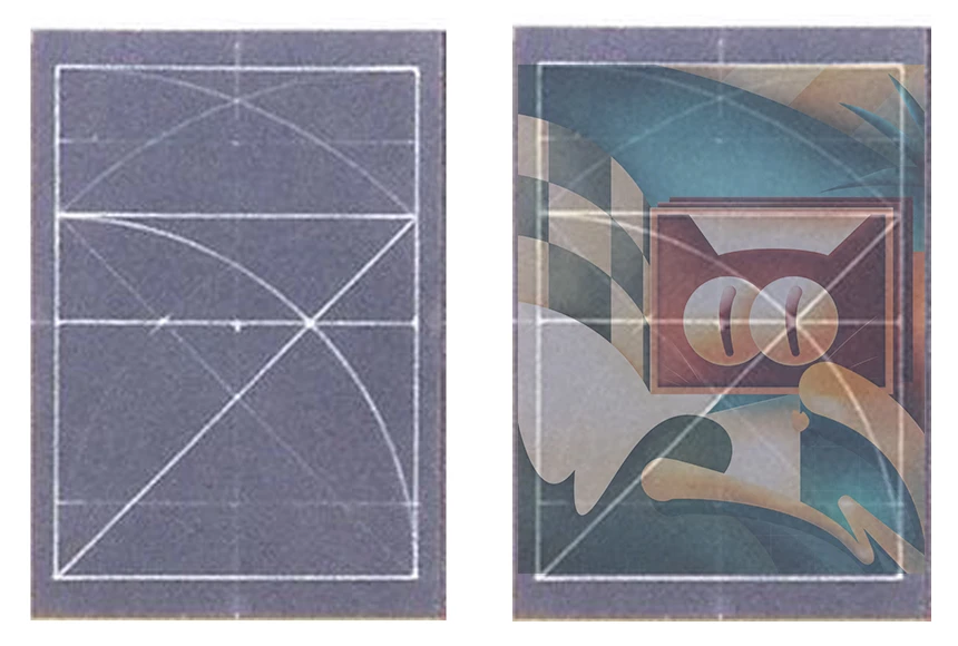 Poster grid and focal point composition study