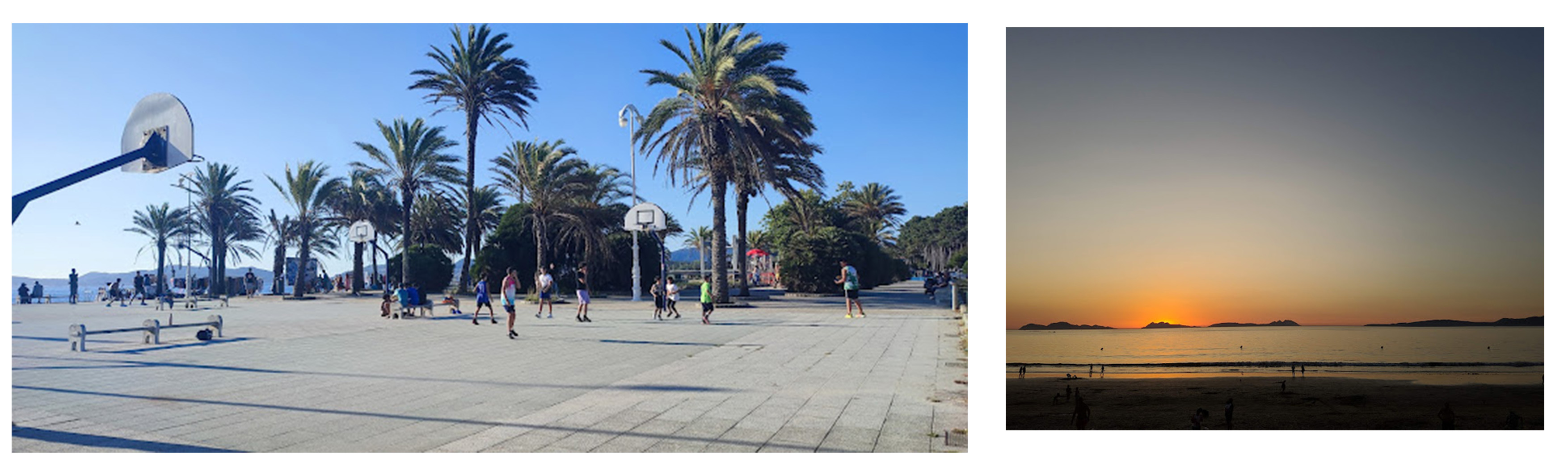 Samil Beach basketball court and Cies Islands concept reference