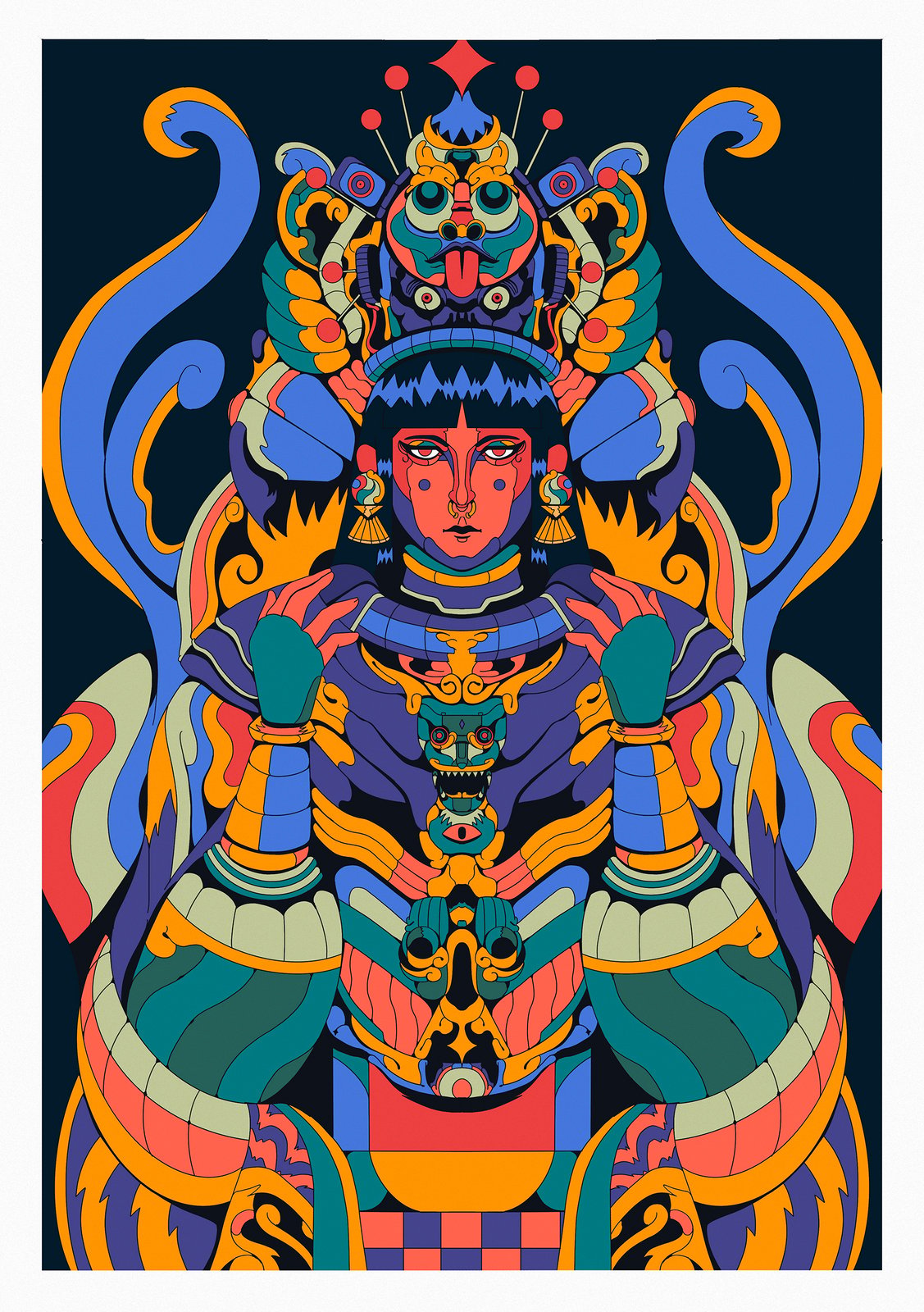 The Mask Collector art print