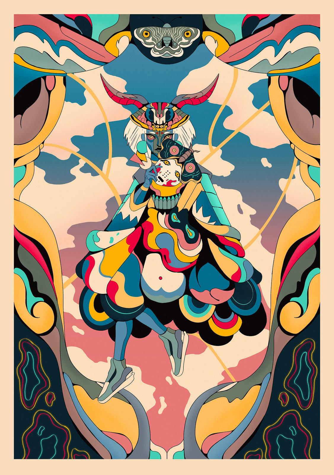 The Moth art print